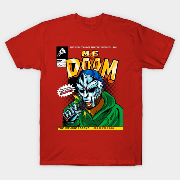 MF DOOM Comic cover (Tribute) T-Shirt by OniSide